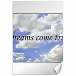 Dreams Come True Inspirational Phrases Background Canvas 12  x 18  11.88 x17.36  Canvas - 1