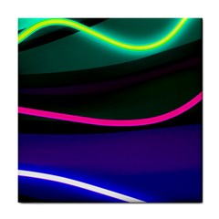 Neon Wonder Tile Coaster by essentialimage