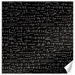 Math Equations Formulas Pattern Canvas 16  X 16  by Vaneshart