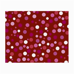 Lesbian Pride Flag Scattered Polka Dots Small Glasses Cloth by VernenInk