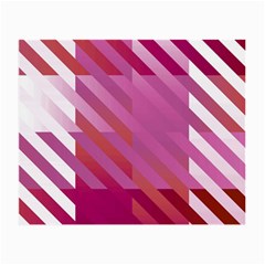 Lesbian Pride Diagonal Stripes Colored Checkerboard Pattern Small Glasses Cloth by VernenInk