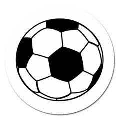 Soccer Lovers Gift Magnet 5  (round) by ChezDeesTees