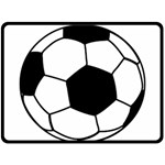 Soccer Lovers Gift Fleece Blanket (Large)  80 x60  Blanket Front