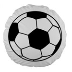 Soccer Lovers Gift Large 18  Premium Round Cushions Front