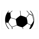 Soccer Lovers Gift Satin Shawl Front