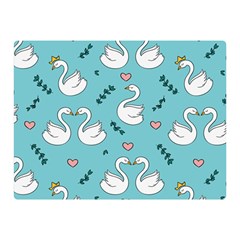 Elegant-swan-pattern-design Double Sided Flano Blanket (mini)  by Vaneshart