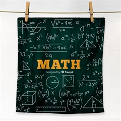 Realistic-math-chalkboard-background Face Towel by Vaneshart