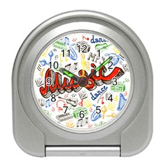 Music-color-elements Travel Alarm Clock by Vaneshart