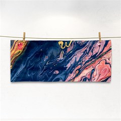 Liquid-abstract-paint-texture Hand Towel by Vaneshart