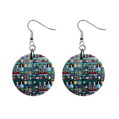 Kawaiicollagepattern2 Mini Button Earrings by snowwhitegirl