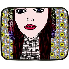 Chris Wall Double Sided Fleece Blanket (mini)  by snowwhitegirl