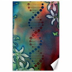 Flower Dna Canvas 24  X 36  by RobLilly