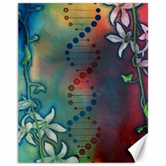 Flower Dna Canvas 11  X 14  by RobLilly