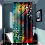 Flower Dna Shower Curtain 36  x 72  (Stall)  Curtain(36 X72 ) - 33.26 x66.24  Curtain(36 X72 )