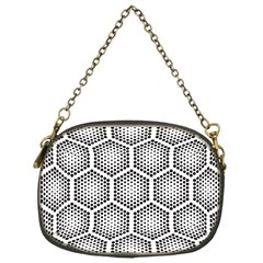 Halftone Tech Hexagons Seamless Pattern Chain Purse (one Side) by BangZart