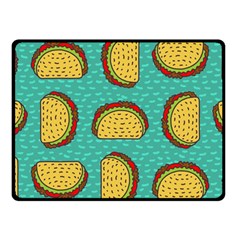 Taco Drawing Background Mexican Fast Food Pattern Fleece Blanket (small) by BangZart