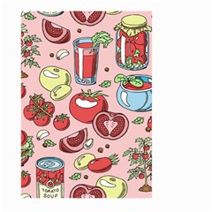 Tomato Seamless Pattern Juicy Tomatoes Food Sauce Ketchup Soup Paste With Fresh Red Vegetables Large Garden Flag (two Sides) by BangZart