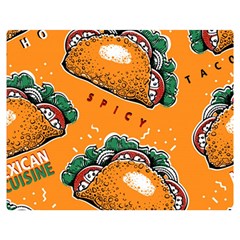 Seamless Pattern With Taco Double Sided Flano Blanket (medium)  by BangZart