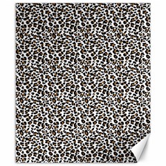 Leopard Spots Pattern, Geometric Dots, Animal Fur Print Canvas 8  X 10  by Casemiro