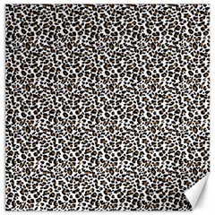 Leopard Spots Pattern, Geometric Dots, Animal Fur Print Canvas 16  X 16  by Casemiro