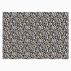 Leopard Spots Pattern, Geometric Dots, Animal Fur Print Large Glasses Cloth by Casemiro