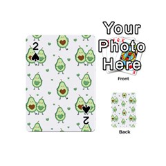 Cute Seamless Pattern With Avocado Lovers Playing Cards 54 Designs (mini) by BangZart