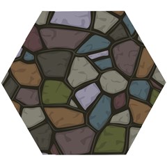 Cartoon Colored Stone Seamless Background Texture Pattern   Wooden Puzzle Hexagon by BangZart