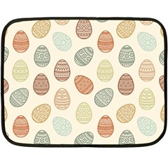 Seamless Pattern Colorful Easter Egg Flat Icons Painted Traditional Style Double Sided Fleece Blanket (mini)  by BangZart