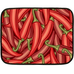 Seamless Chili Pepper Pattern Double Sided Fleece Blanket (mini)  by BangZart