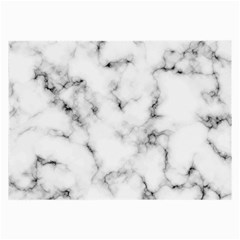 White Faux Marble Texture  Large Glasses Cloth by Dushan