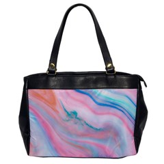 Colorful Marble Abstract Background Texture  Oversize Office Handbag by Dushan