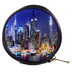 New-york Cityscape  Mini Makeup Bag by Dushan