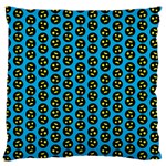 0059 Comic Head Bothered Smiley Pattern Large Cushion Case (Two Sides) Front