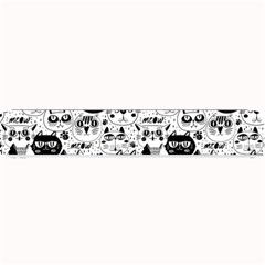 Cute Cat Faces Pattern Small Bar Mats by TastefulDesigns