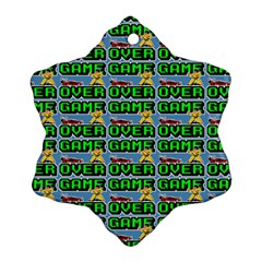 Game Over Karate And Gaming - Pixel Martial Arts Ornament (snowflake) by DinzDas