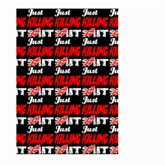 Just Killing It - Silly Toilet Stool Rocket Man Large Garden Flag (two Sides) by DinzDas