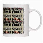 Bmx And Street Style - Urban Cycling Culture White Mugs Right