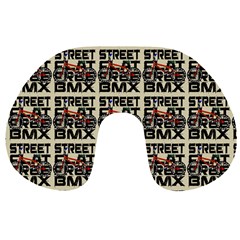 Bmx And Street Style - Urban Cycling Culture Travel Neck Pillow by DinzDas