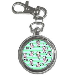 Cow Pattern Key Chain Watches by designsbymallika