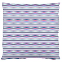 Pastel Lines, Bars Pattern, Pink, Light Blue, Purple Colors Large Cushion Case (one Side) by Casemiro