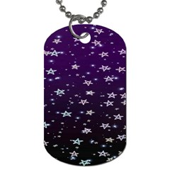 Stars Dog Tag (one Side) by Sparkle