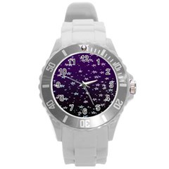 Stars Round Plastic Sport Watch (l) by Sparkle