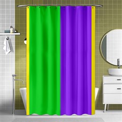 New Orleans Carnival Colors Mardi Gras Shower Curtain 48  X 72  (small)  by yoursparklingshop