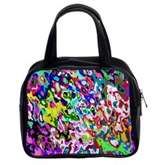 Colorful Paint Texture                                                    Classic Handbag (two Sides) by LalyLauraFLM