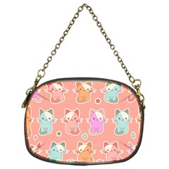 Cute Kawaii Kittens Seamless Pattern Chain Purse (two Sides) by Amaryn4rt