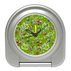 Seamless Pattern With Kids Travel Alarm Clock by Amaryn4rt