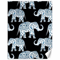 Elephant-pattern-background Canvas 12  X 16  by Sobalvarro