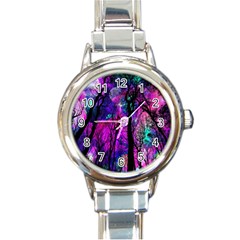 Fairytale Forest Round Italian Charm Watch by augustinet