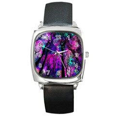 Fairytale Forest Square Metal Watch by augustinet