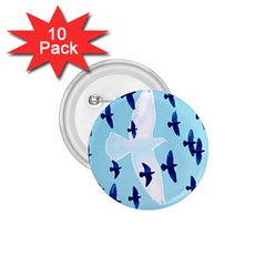 Illustrations Birds Flying 1 75  Buttons (10 Pack) by HermanTelo